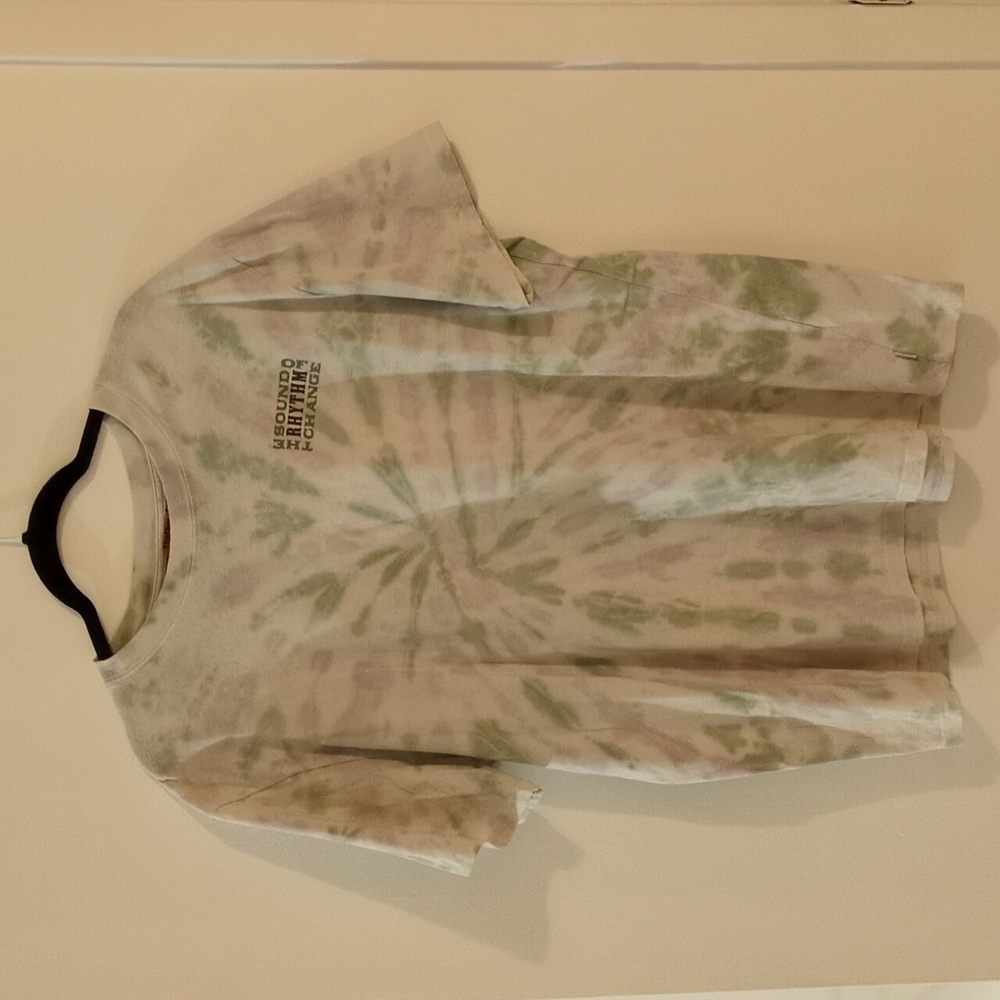 Rhythm Vintage Tee, Tye Dye Purple & Green In Large
